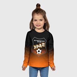 Лонгслив детский ФК Урал - градиент, цвет: 3D-принт — фото 2