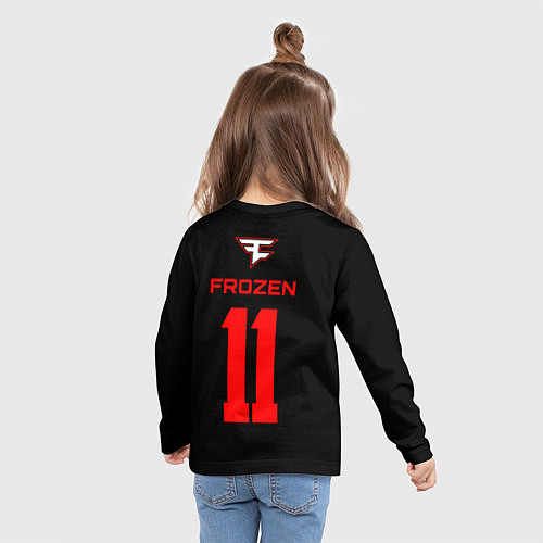 Детский лонгслив FaZe Clan - Frozen 11 / 3D-принт – фото 6