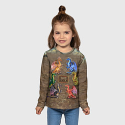 Лонгслив детский HOMM3 Dragons Battle 2, цвет: 3D-принт — фото 2