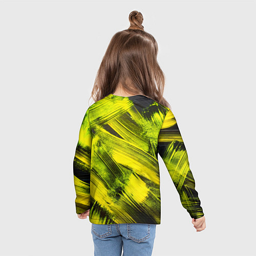 Детский лонгслив Bones держит трость / 3D-принт – фото 6