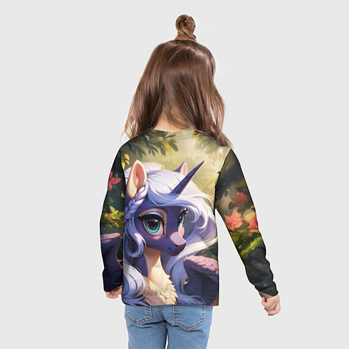 Детский лонгслив Принцесса пони - Мой Маленький Пони / 3D-принт – фото 6