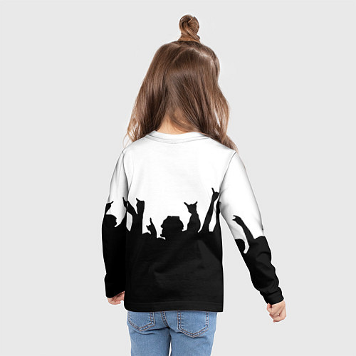 Детский лонгслив Monster energy rock black / 3D-принт – фото 6