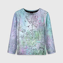 Детский лонгслив Скетч японские дорамы