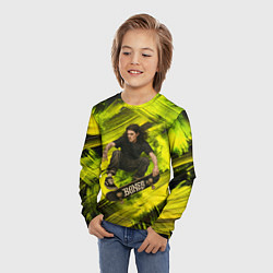 Лонгслив детский Bones скейтер, цвет: 3D-принт — фото 2
