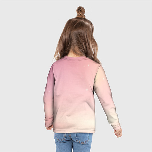 Детский лонгслив Балерина капучино ии мем / 3D-принт – фото 6