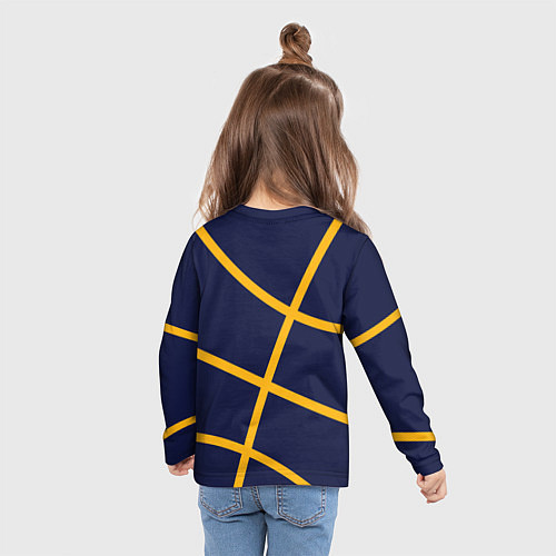 Детский лонгслив Мемфис Гриззлис - баскетбольные линии / 3D-принт – фото 6