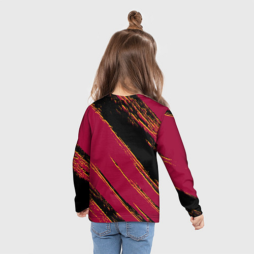 Детский лонгслив Майами Хит - цвета команды / 3D-принт – фото 6