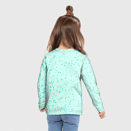 Детский лонгслив Lana Del Rey сидит в цветах / 3D-принт – фото 6