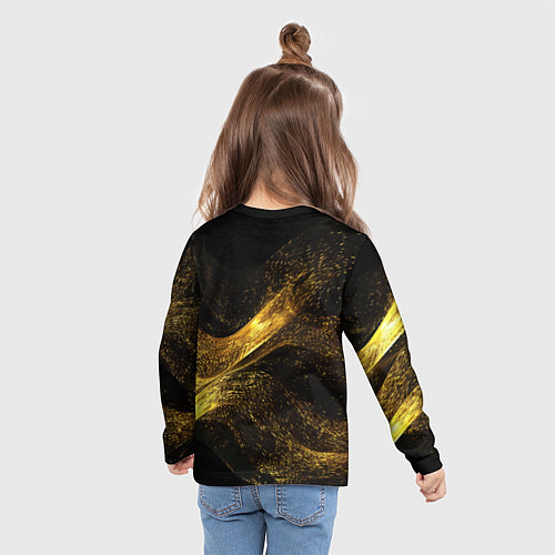 Детский лонгслив Lana Del Rey в черном платье / 3D-принт – фото 6