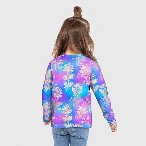 Детский лонгслив Lana Del Rey нарисованная черными линиями / 3D-принт – фото 6