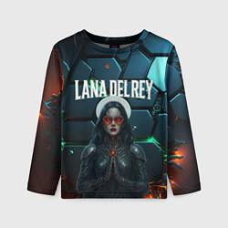 Лонгслив детский Lana Del Rey в стиле киберпанка, цвет: 3D-принт
