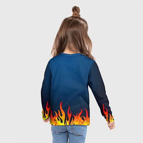 Детский лонгслив Леди Гага байкер / 3D-принт – фото 6