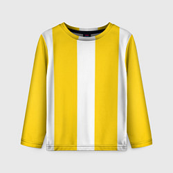 Детский лонгслив Color yellow white line