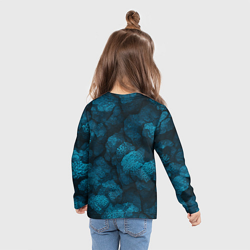 Детский лонгслив Волк с флагом ВМФ / 3D-принт – фото 6