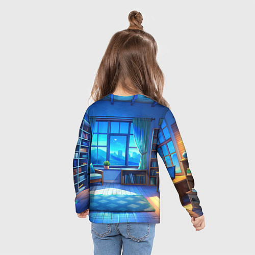 Детский лонгслив Сиратори Айра хочет спать / 3D-принт – фото 6