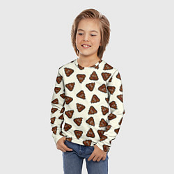 Лонгслив детский Нашивки какашки, цвет: 3D-принт — фото 2
