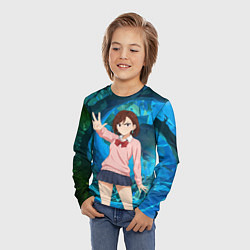 Лонгслив детский Сиратори Айра - знак стоп, цвет: 3D-принт — фото 2