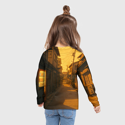 Детский лонгслив Недовольная Сиратори Айра / 3D-принт – фото 6