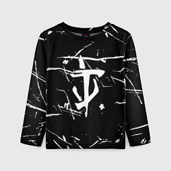 Детский лонгслив Doom logo штрихи