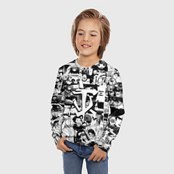 Лонгслив детский Doom anime black, цвет: 3D-принт — фото 2