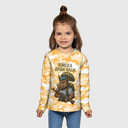 Лонгслив детский Войска дяди Васи ВДВ, цвет: 3D-принт — фото 2