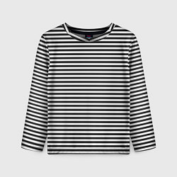 Лонгслив детский Тельняшка подводника, цвет: 3D-принт