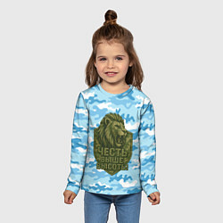 Лонгслив детский Честь выше высоты ВДВ, цвет: 3D-принт — фото 2