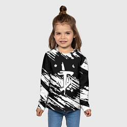 Лонгслив детский Doom краски полосы, цвет: 3D-принт — фото 2