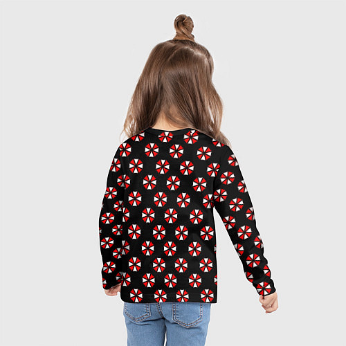 Детский лонгслив Doom x resident evil pattern / 3D-принт – фото 6