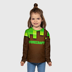 Лонгслив детский Minecraft forever, цвет: 3D-принт — фото 2