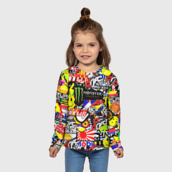 Лонгслив детский Monster energy брендовый стиль, цвет: 3D-принт — фото 2