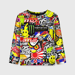 Лонгслив детский Monster energy брендовый стиль, цвет: 3D-принт