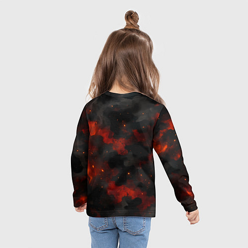 Детский лонгслив Главный на кухне - кастрюля / 3D-принт – фото 6