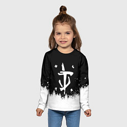 Лонгслив детский Doom winter wild, цвет: 3D-принт — фото 2