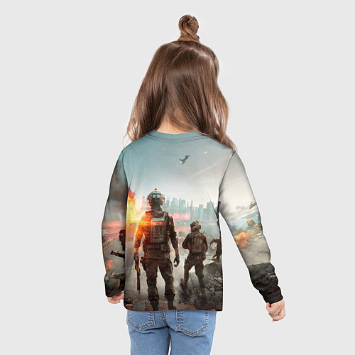 Детский лонгслив Солдаты из Battlefield 6 / 3D-принт – фото 6