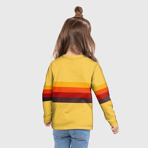 Детский лонгслив Ретро автобус ГЗА-651 поп-арт / 3D-принт – фото 6