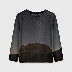 Лонгслив детский Массив Метеген под звездами, цвет: 3D-принт