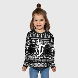 Лонгслив детский Doom x elders scrolls pattern, цвет: 3D-принт — фото 2