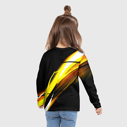 Детский лонгслив Doom геометрия из полос / 3D-принт – фото 6