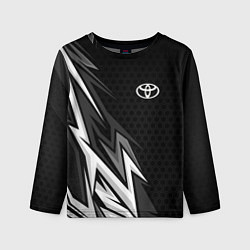 Лонгслив детский Toyota - монохром, цвет: 3D-принт