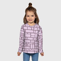 Лонгслив детский Кирпичная кладка, цвет: 3D-принт — фото 2