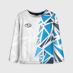 Лонгслив детский Субару - фрагменты, цвет: 3D-принт