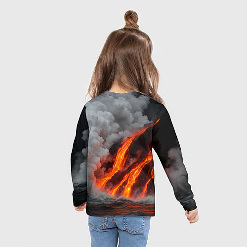 Детский лонгслив Тихий Саша гроза врагов / 3D-принт – фото 6