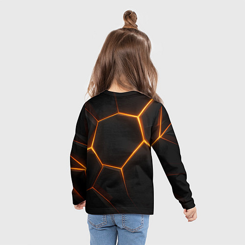 Детский лонгслив Одинокий волк Сашка не нуждается в стае / 3D-принт – фото 6