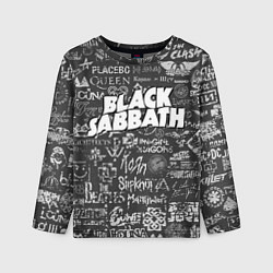 Лонгслив детский Black Sabbath pattern, цвет: 3D-принт