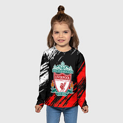 Лонгслив детский Арсенал краски текстура, цвет: 3D-принт — фото 2