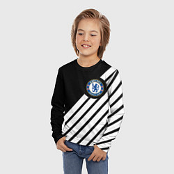 Лонгслив детский Chelsea geometry sport, цвет: 3D-принт — фото 2