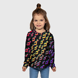 Лонгслив детский JoJo bizarre adventure - glitch, цвет: 3D-принт — фото 2