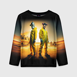 Лонгслив детский Хайзенберг и Бендер пустились во все тяжкие, цвет: 3D-принт
