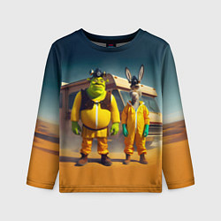 Детский лонгслив Шрек и Данки пустились во все тяжкие